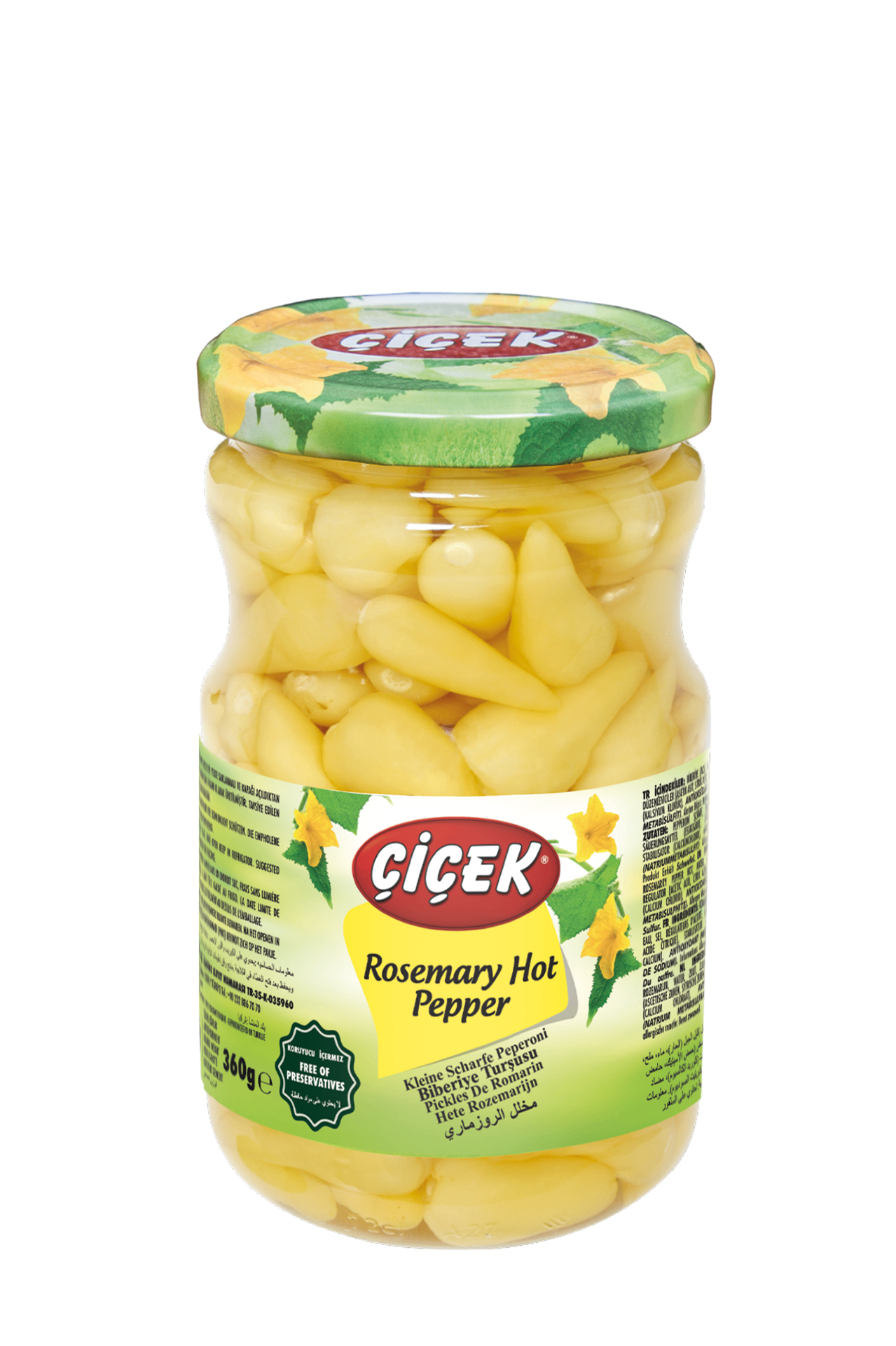 Cicek Rosemary Hot Pepper Pickles (Jar)
